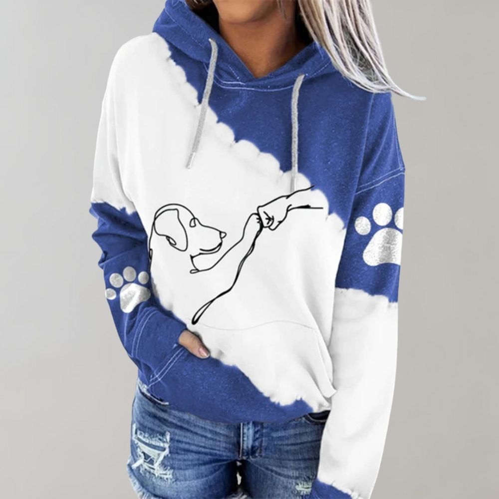 Maider | Sudadera con capucha y estampado de perro