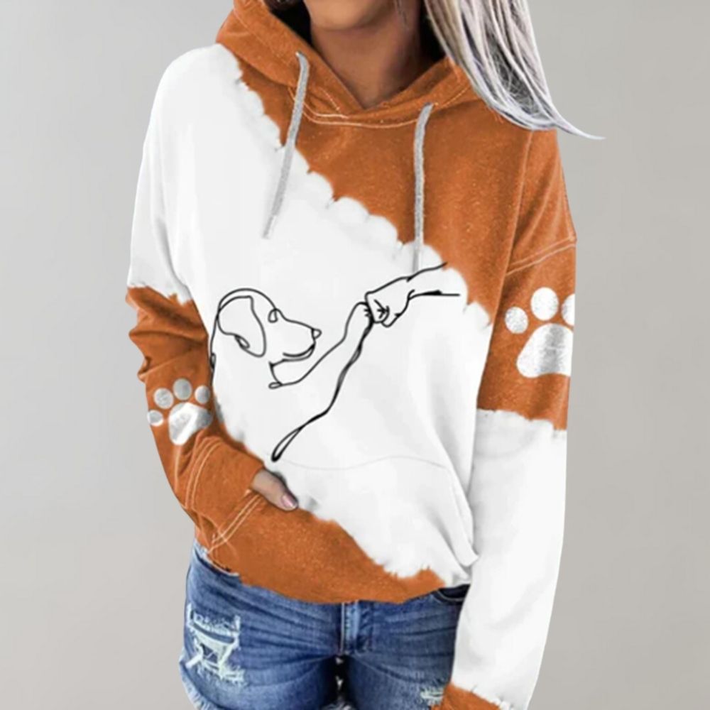 Maider | Sudadera con capucha y estampado de perro