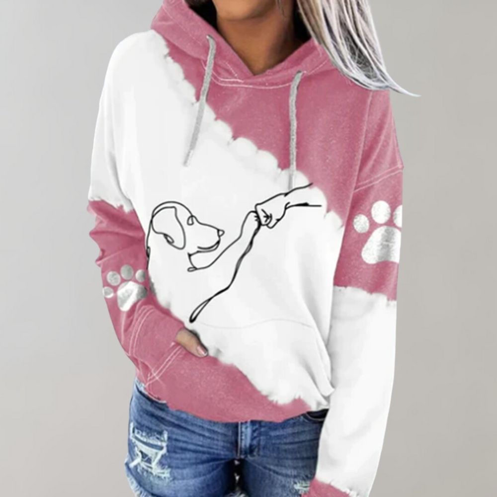 Maider | Sudadera con capucha y estampado de perro