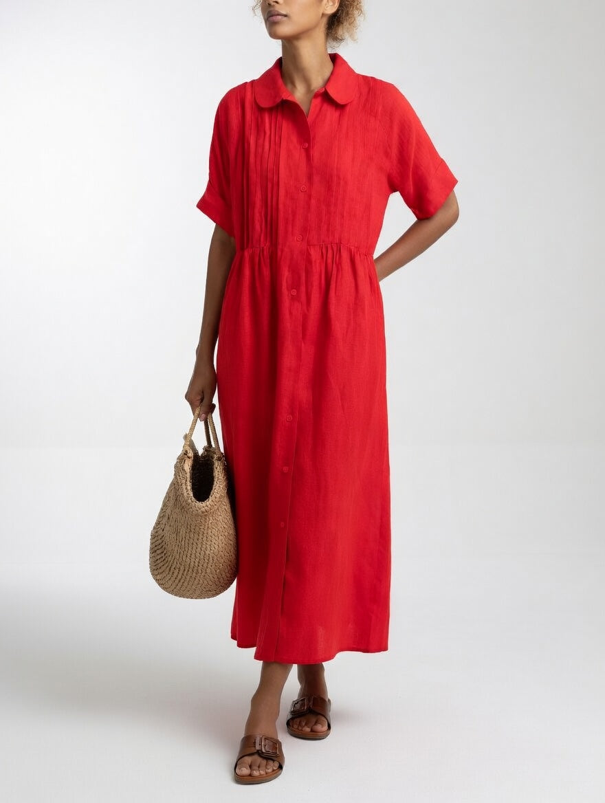 Alexis | Vestido camisero fluido de verano