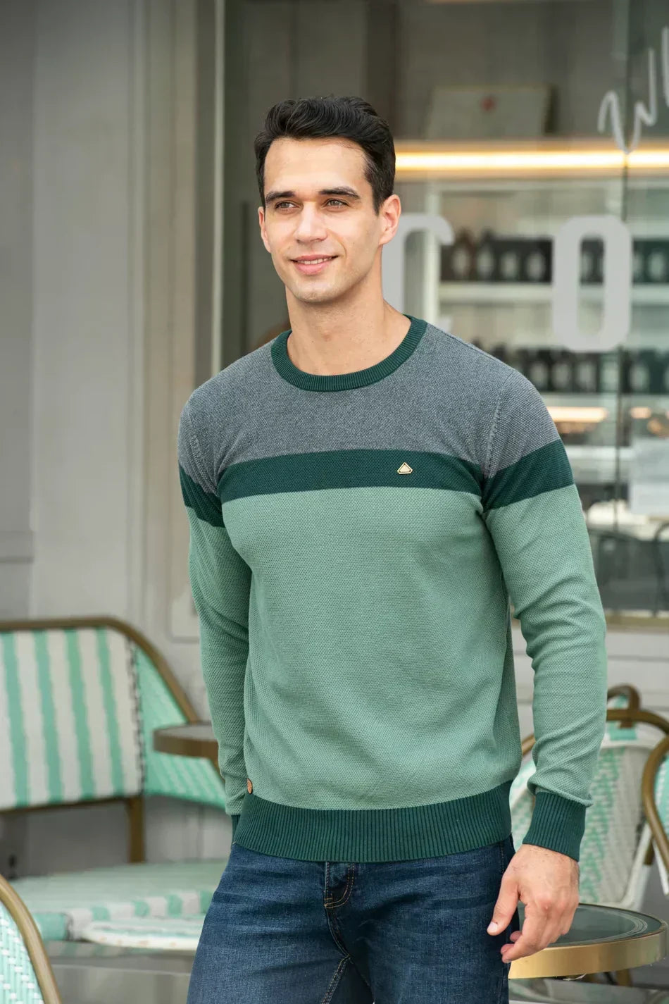 Pío | Chaqueta de punto con cuello redondo