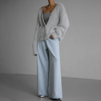 Vest Dames Gebreid met Knoopsluiting en Zachte Comfortabele Textuur