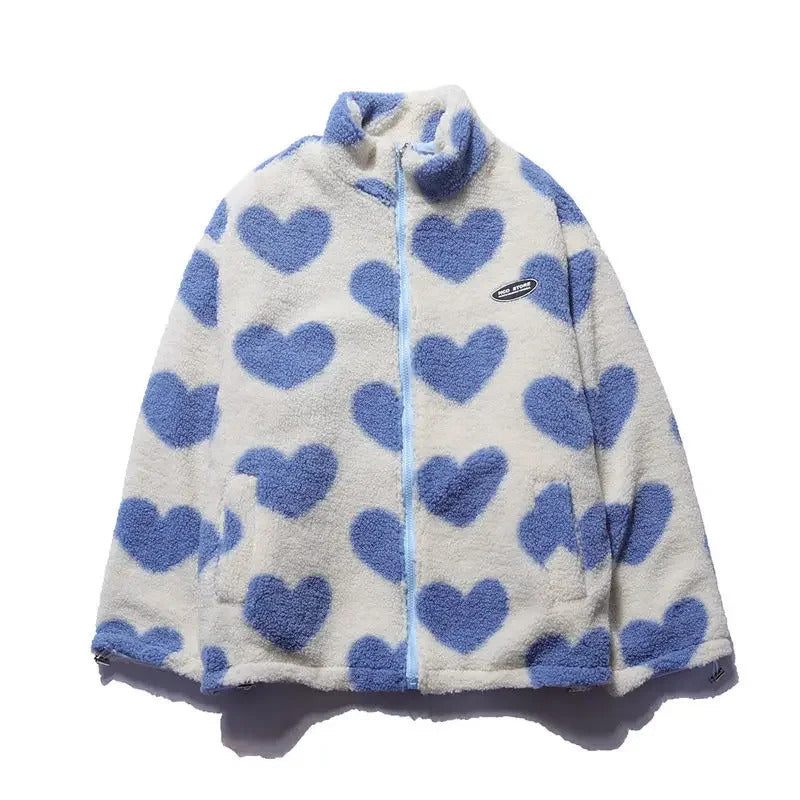 Nieves | Chaqueta reversible con corazones