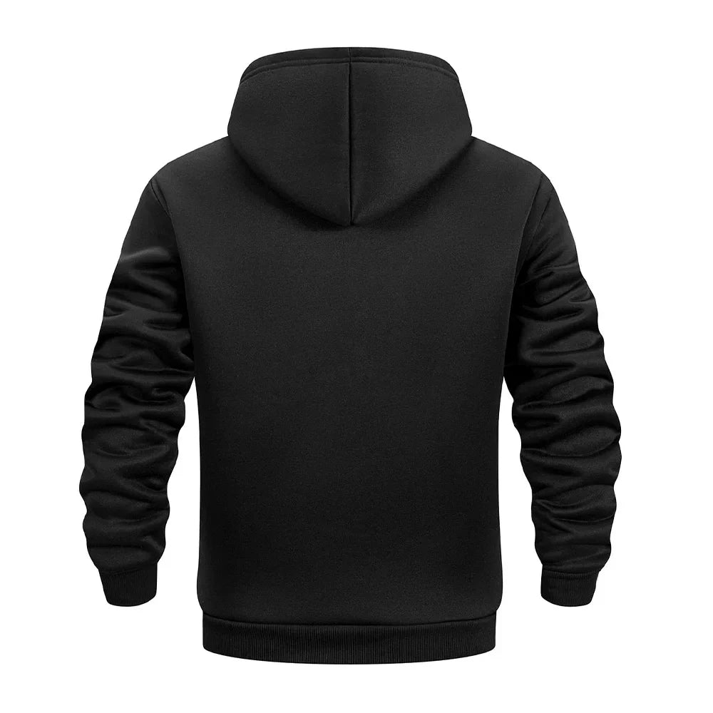 Amancio | Sudadera de invierno con capucha y botones