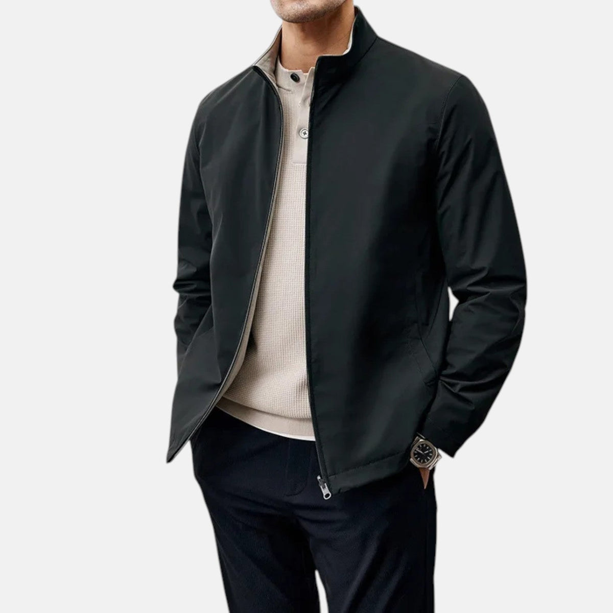 Óscar | Chaqueta casual con cuello alto