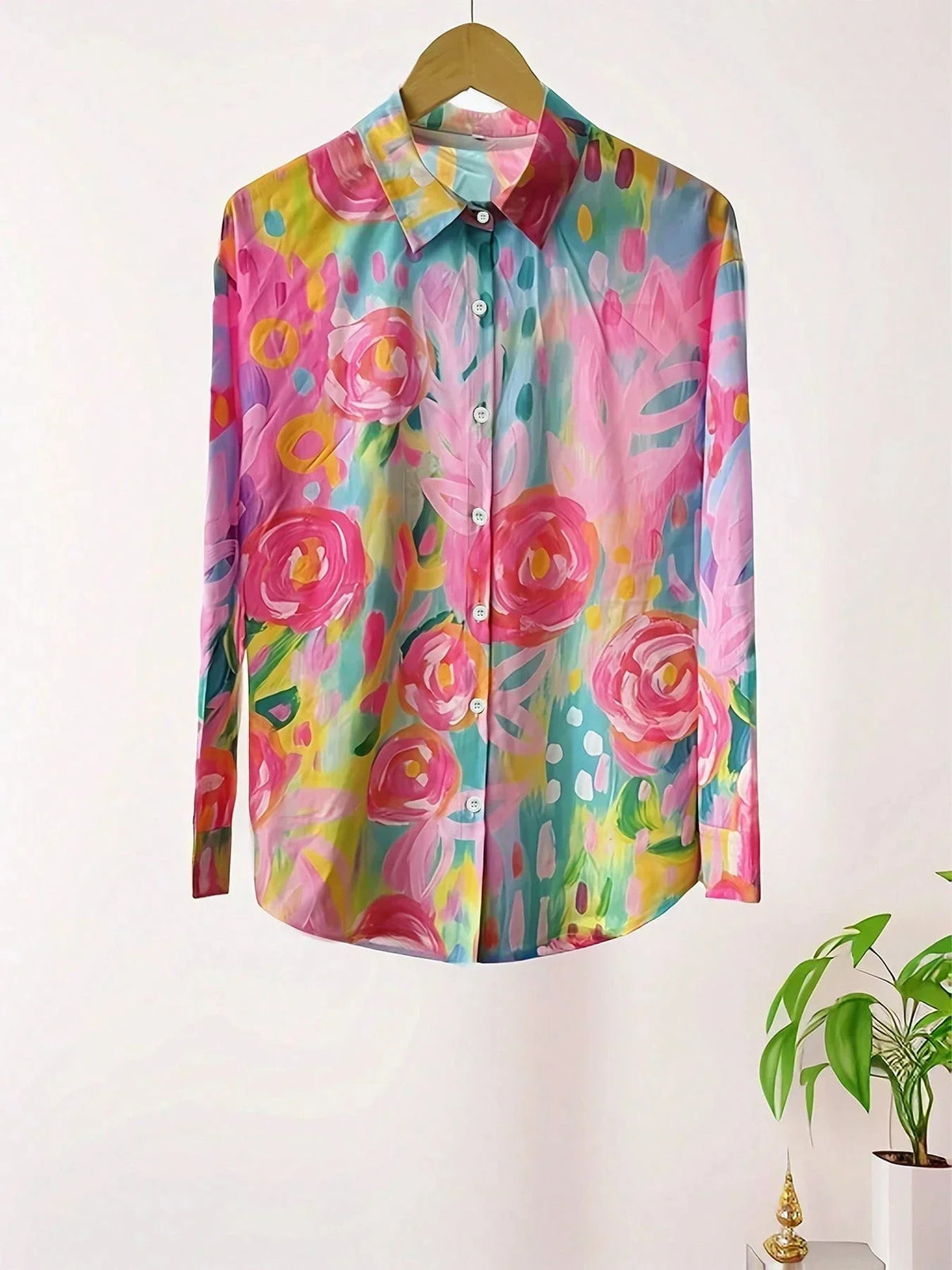 Olga | Blusa con estampado abstracto