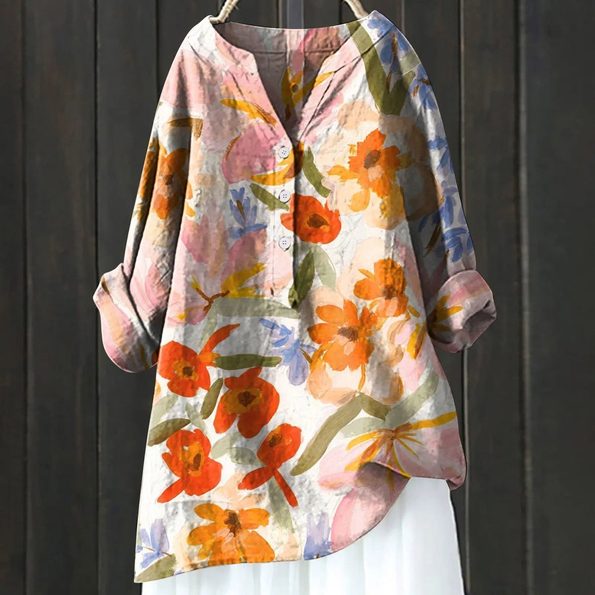 Violeta | Blusa vintage con estampado floral