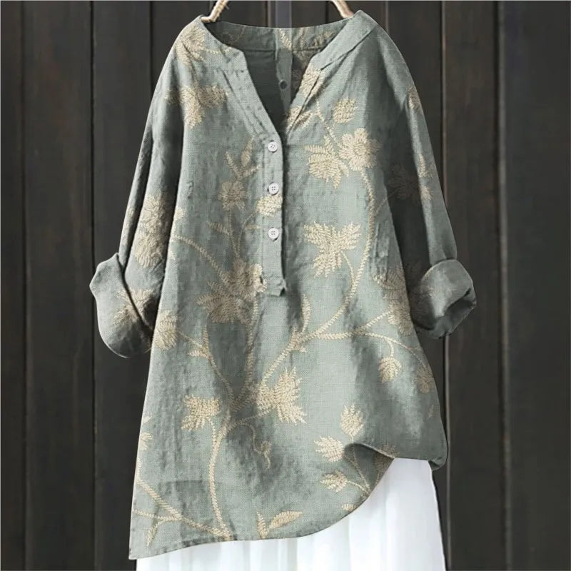 Violeta | Blusa vintage con estampado floral