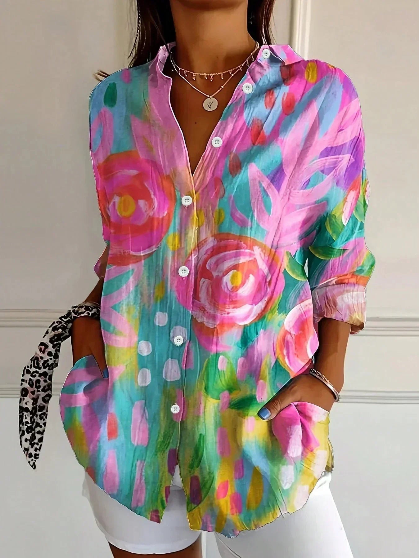 Rita | Blusa de estampado vivo