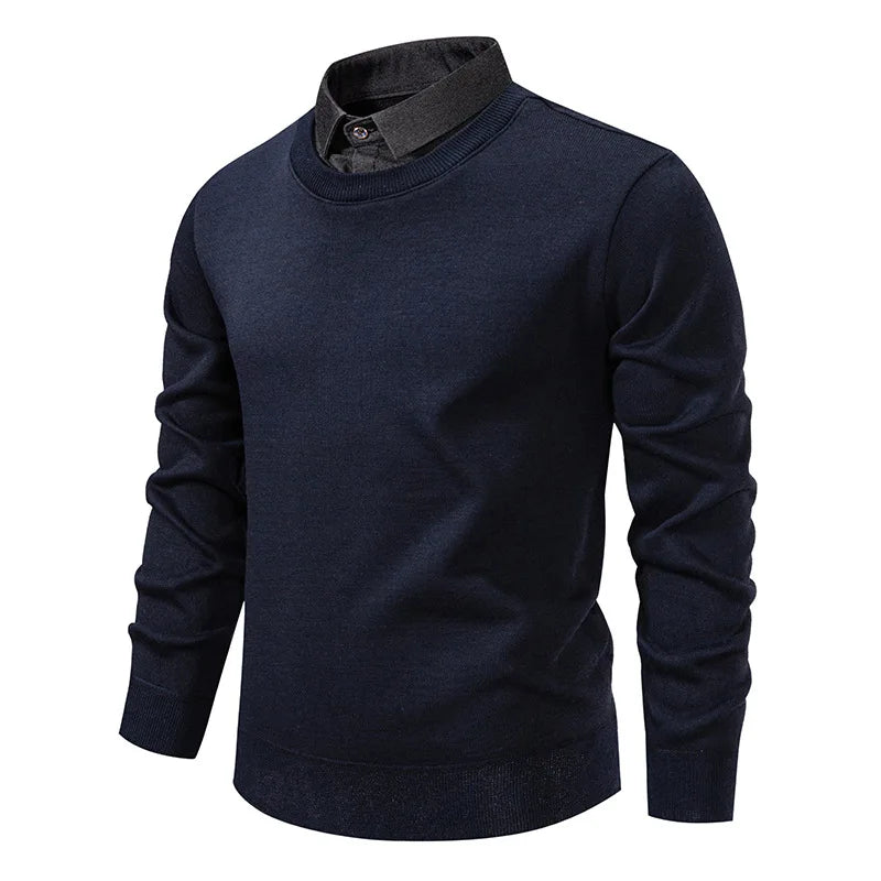Faustino | Jersey con cuello camisero