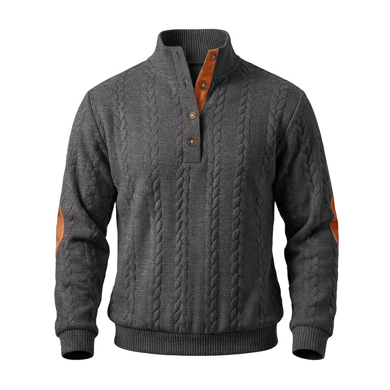 Arnaldo | Jersey de ochos con cuello alto y botones