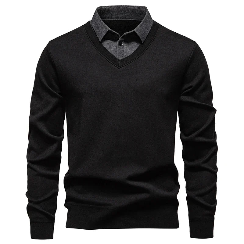 Bernabé | Jersey con cuello de camisa