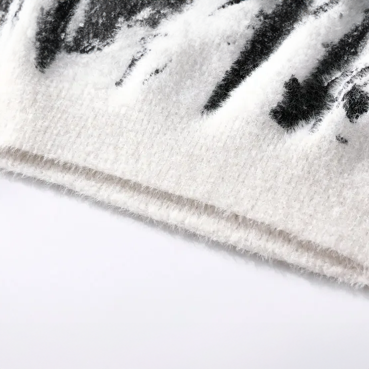 Erasmo | Jersey de punto con estampado abstracto