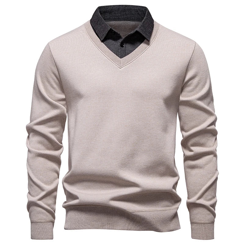 Bernabé | Jersey con cuello de camisa