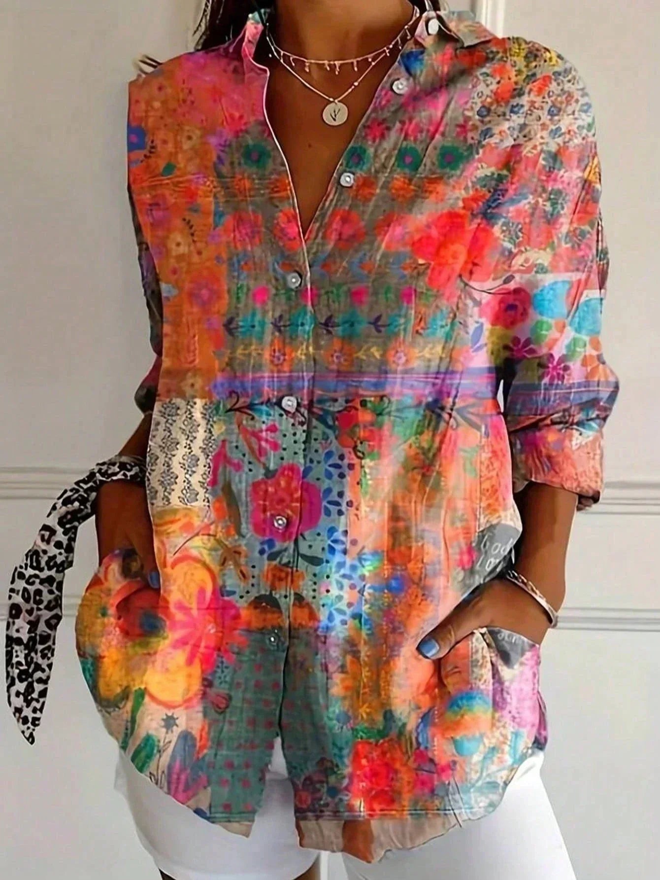 Rita | Blusa de estampado vivo