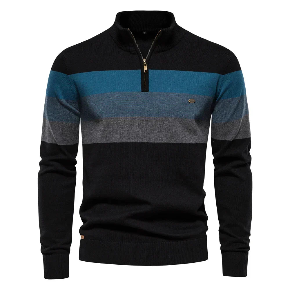 Lucio | Jersey de algodón con cuello mao