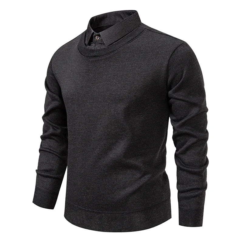 Faustino | Jersey con cuello camisero