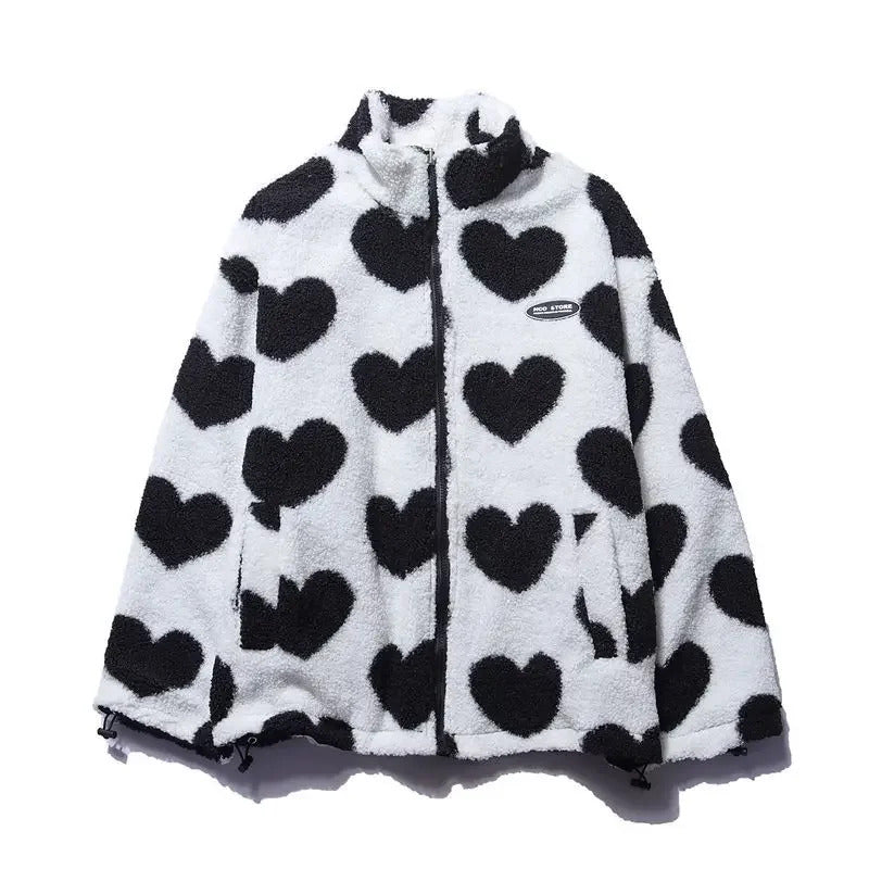 Nieves | Chaqueta reversible con corazones