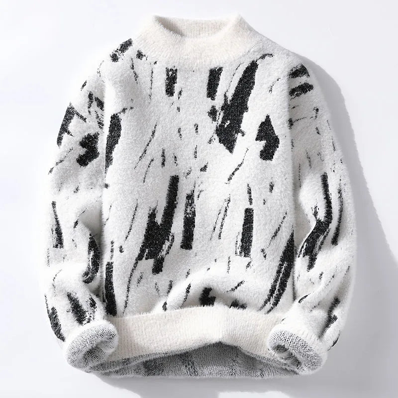 Erasmo | Jersey de punto con estampado abstracto
