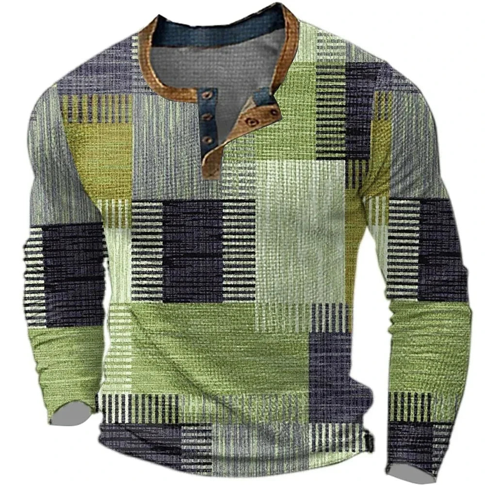 Severino | Camiseta de manga larga patchwork