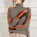 Cecilia | Jersey de cuello alto con punto texturizado