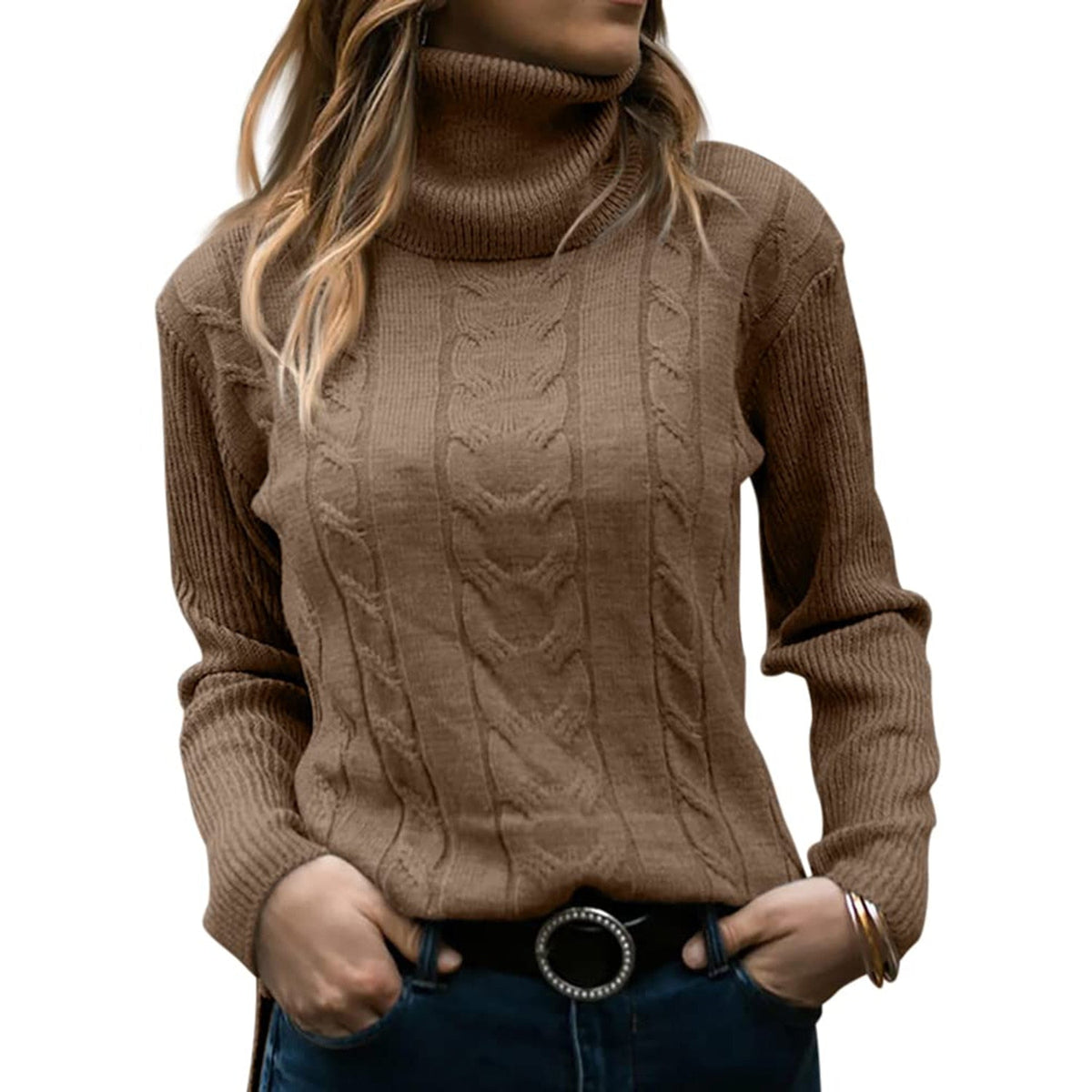 Edurne | Jersey de cuello alto con ochos
