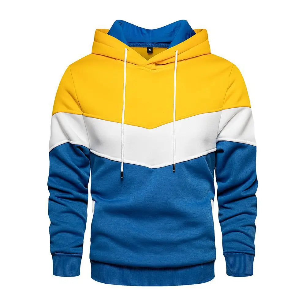 Leandro | Sudadera con capucha de bloques de color