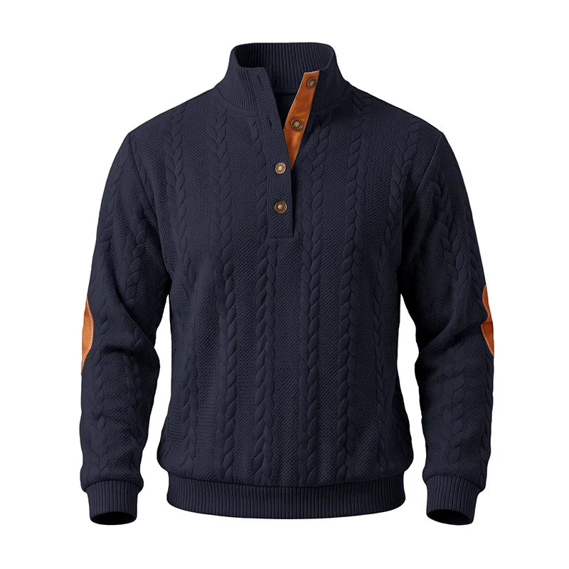 Arnaldo | Jersey de ochos con cuello alto y botones