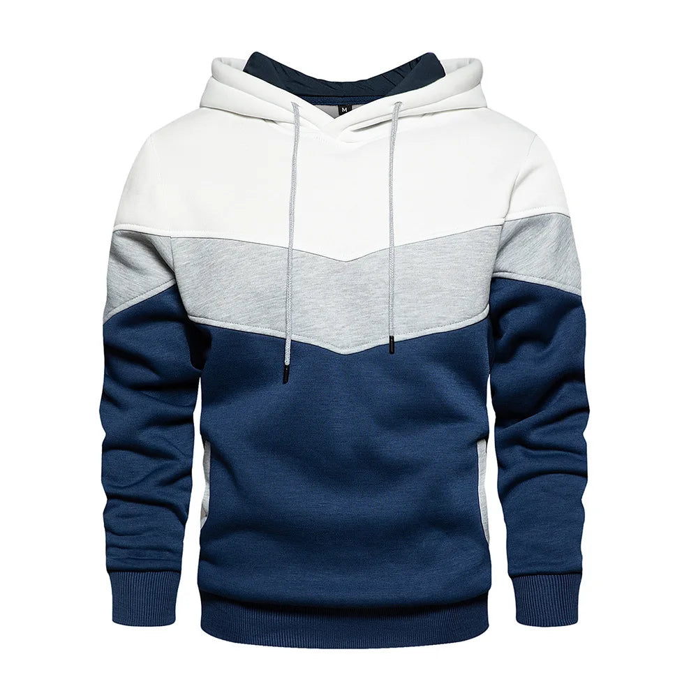 Leandro | Sudadera con capucha de bloques de color
