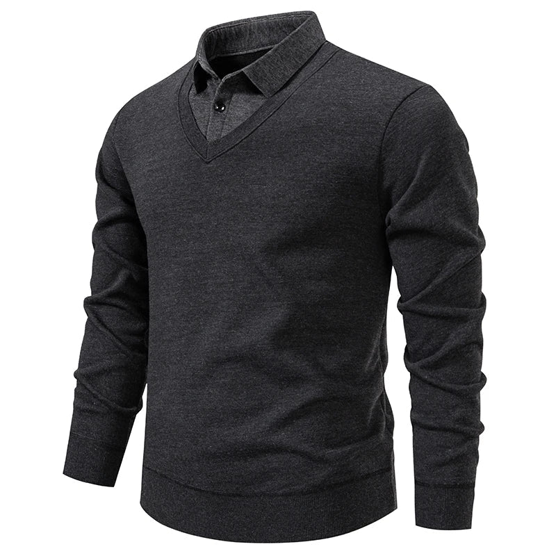 Bernabé | Jersey con cuello de camisa