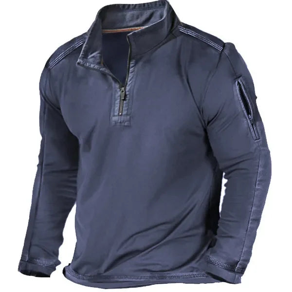 Gilberto | Jersey outdoor con media cremallera