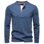 Beeckhoven™ | Henley Heren  Shirt Met Lange Mouwen