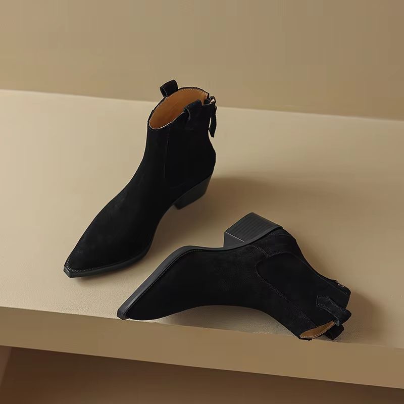 Sweeney™ - Faux Leather Western Boots