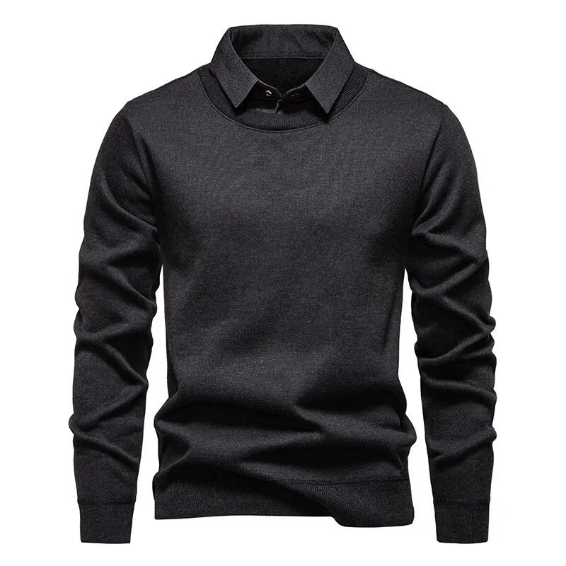 Faustino | Jersey con cuello camisero