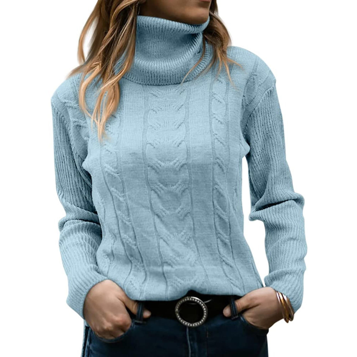 Edurne | Jersey de cuello alto con ochos