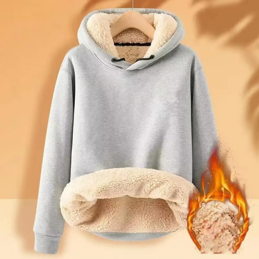 Liliana | Sudadera polar de borreguito con capucha y cremallera