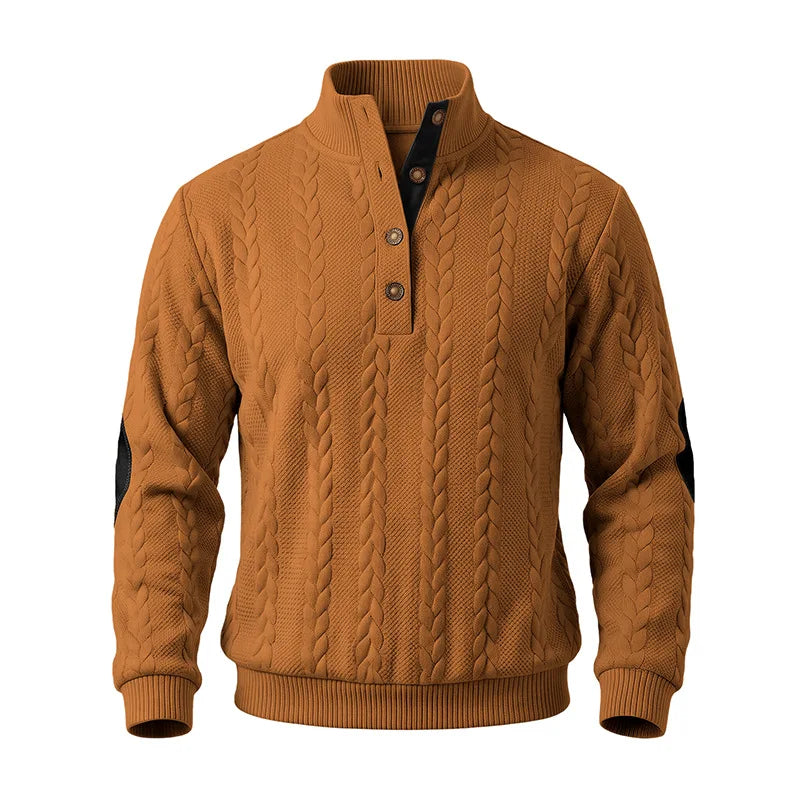 Arnaldo | Jersey de ochos con cuello alto y botones