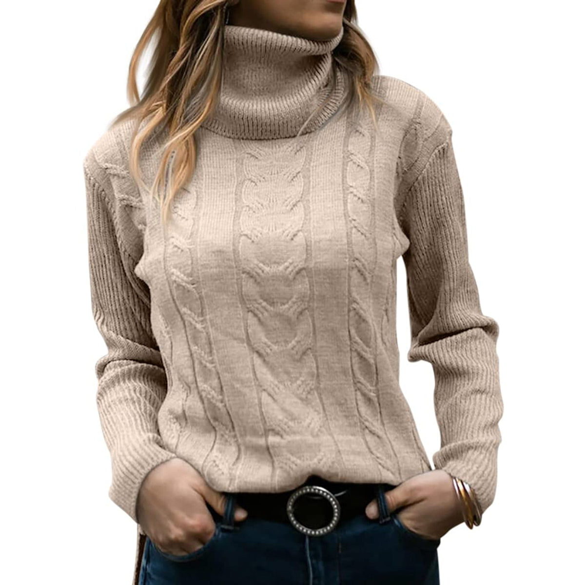 Edurne | Jersey de cuello alto con ochos