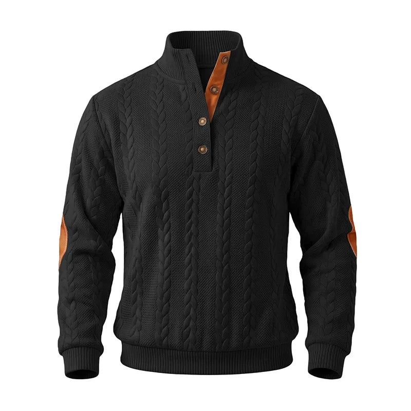 Arnaldo | Jersey de ochos con cuello alto y botones