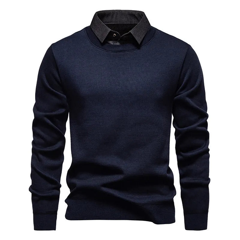 Faustino | Jersey con cuello camisero