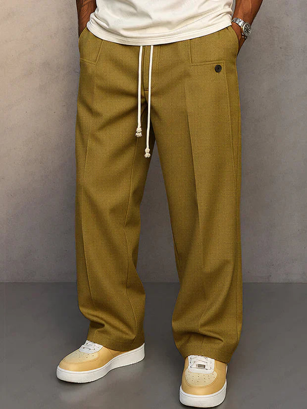 Victor | Pantalón elegante de hombre con cordón ajustable