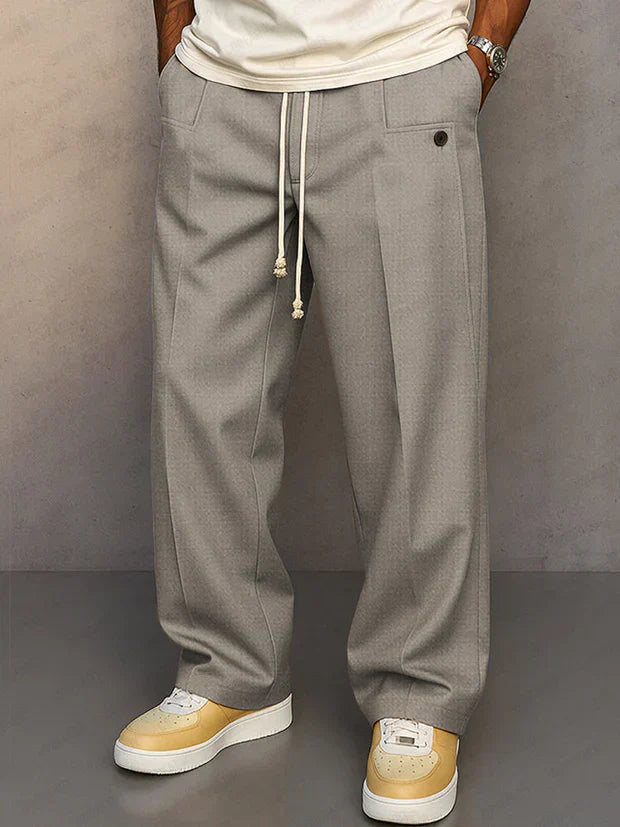 Victor | Pantalón elegante de hombre con cordón ajustable