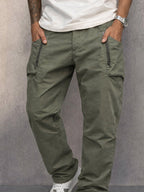 Ricky | Cómodo pantalón cargo de algodón para hombre