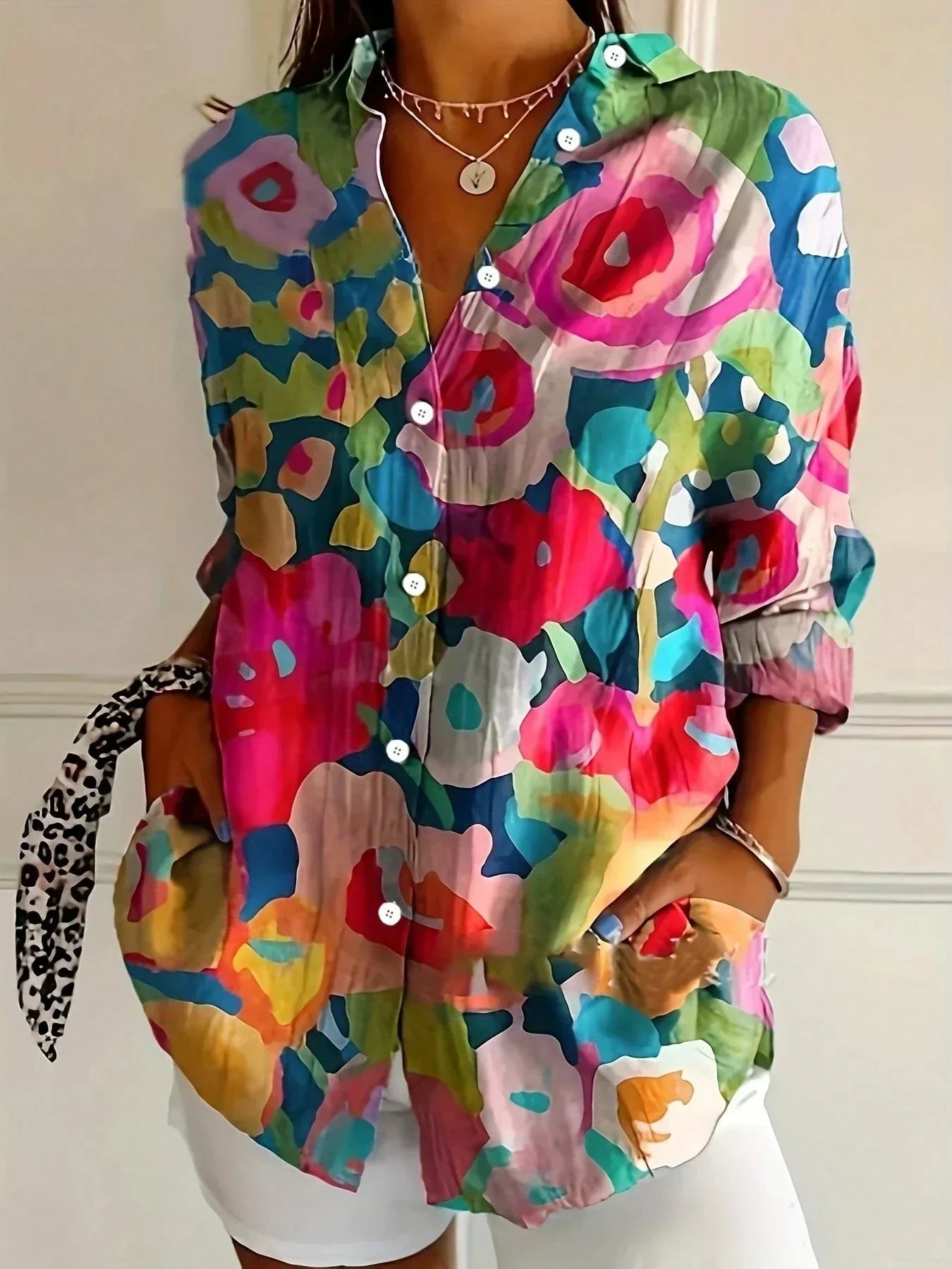 Rita | Blusa de estampado vivo