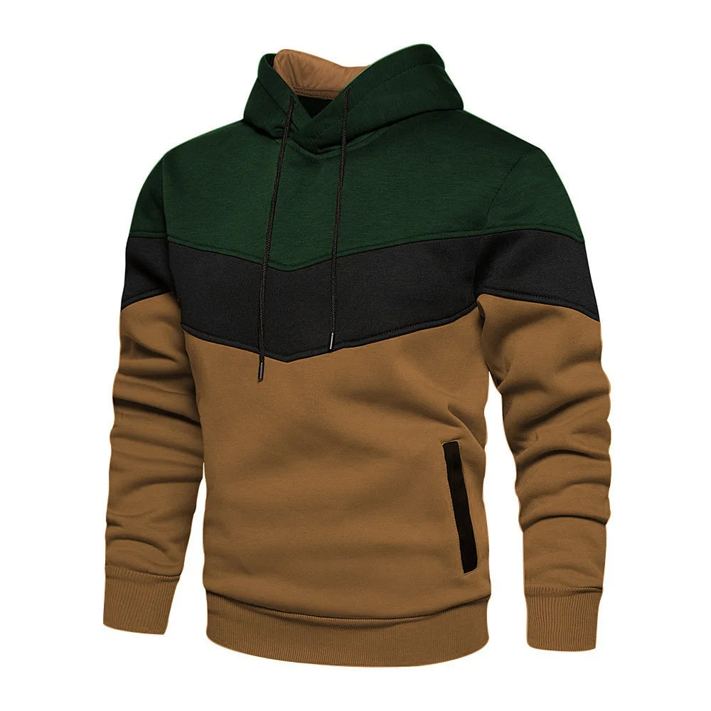 Leandro | Sudadera con capucha de bloques de color