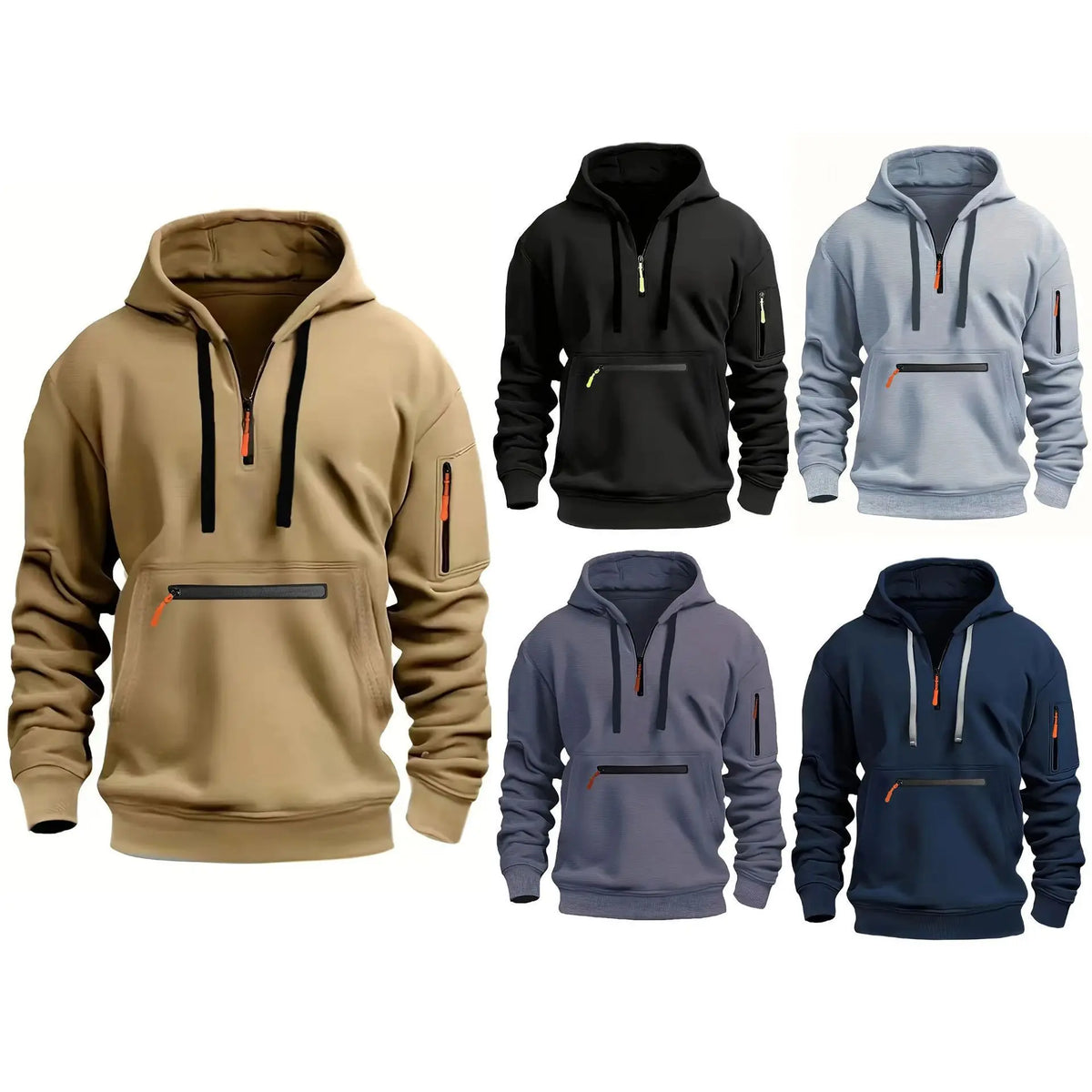Aquilino | Sudadera con capucha y cremallera