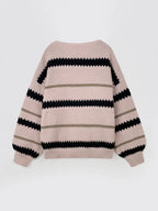 Pepa | Jersey a rayas con cuello redondo
