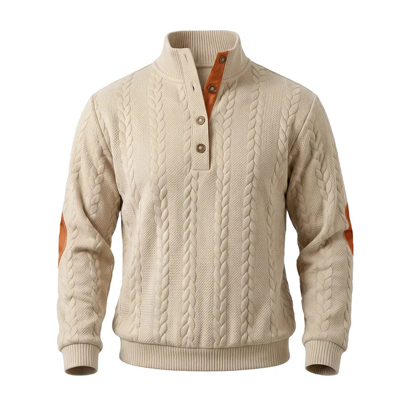 Arnaldo | Jersey de ochos con cuello alto y botones