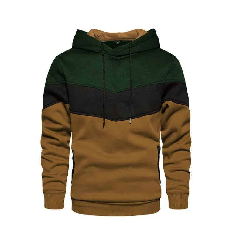 Leandro | Sudadera con capucha de bloques de color