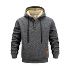 Amancio | Sudadera de invierno con capucha y botones